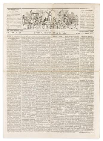 Tubman, Harriet (1822-1913) Womans Rights Meetings in The Liberator, Newspaper Report.